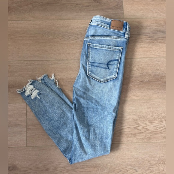 American Eagle Women’s hi rise skinny jeggings Size 6 - Picture 2 of 6